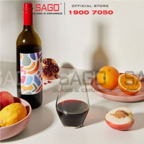  Ocean C24216 - Ly Thủy Tinh Ocean Santé Stemless 455ml | Nhập Khẩu Thái Lan 