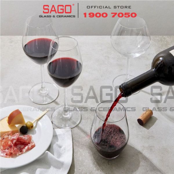  Ocean C24216 - Ly Thủy Tinh Ocean Santé Stemless 455ml | Nhập Khẩu Thái Lan 