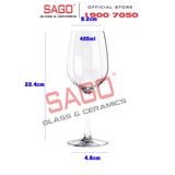  Ocean 1035R15 - Ly Thủy Tinh Ocean Madison Stripe Red Wine 425ml | Nhập Khẩu Thái Lan 