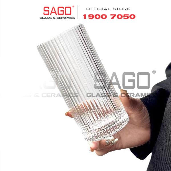  Ocean B24610 - Ly Thủy tinh Ocean Pulse Hi Ball Glass 285ml | Nhập Khẩu Thái Lan 