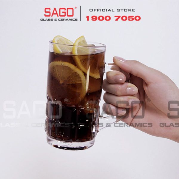  PG131 - Ly Thủy Tinh Prim Plaza Beer Mug 315ml | Nhập Khẩu Thái Lan 