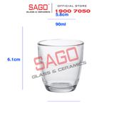  DURALEX D1015A - Ly Thủy Tinh Cường Lực Duralex Gigogne trong Clear 90ml | Nhập Khẩu Pháp 