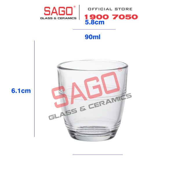  DURALEX D1015A - Ly Thủy Tinh Cường Lực Duralex Gigogne trong Clear 90ml | Nhập Khẩu Pháp 