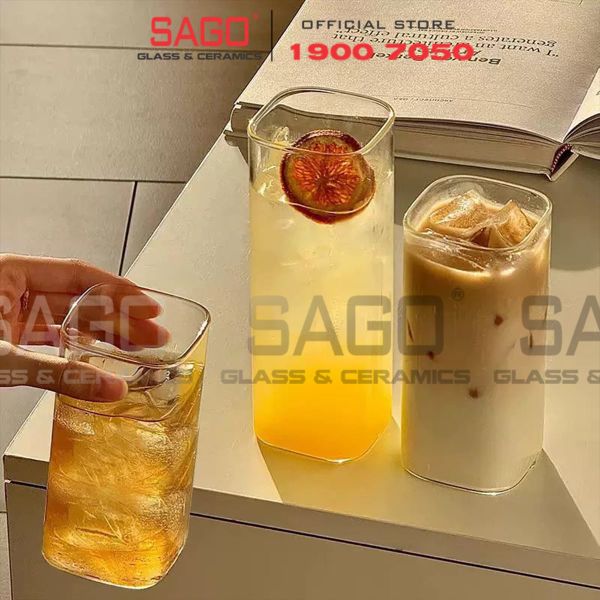  LIBBEY 2614 - Ly thủy tinh Vuông Libbey Venice Beverage Glass 380ml | Thủy Tinh Cao Cấp 