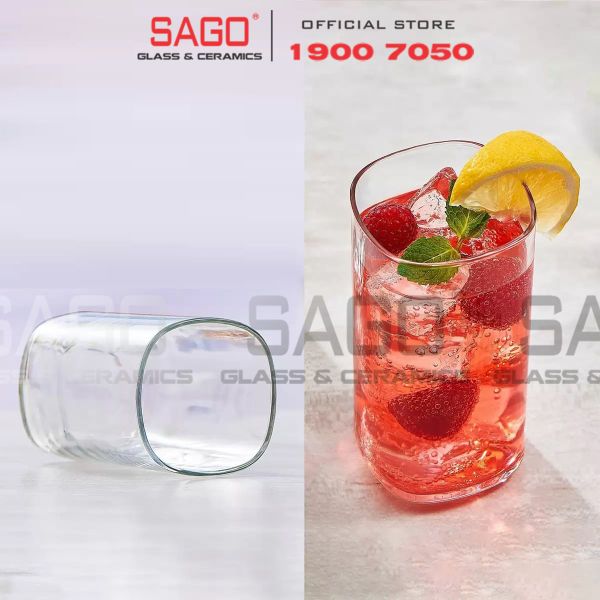  LIBBEY 2614 - Ly thủy tinh Vuông Libbey Venice Beverage Glass 380ml | Thủy Tinh Cao Cấp 