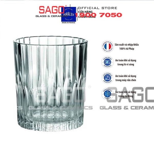  DURALEX D1056A - Ly Thủy Tinh Cường Lực Duralex Manhattan Clear Glass 220ml | Nhập Khẩu Pháp 