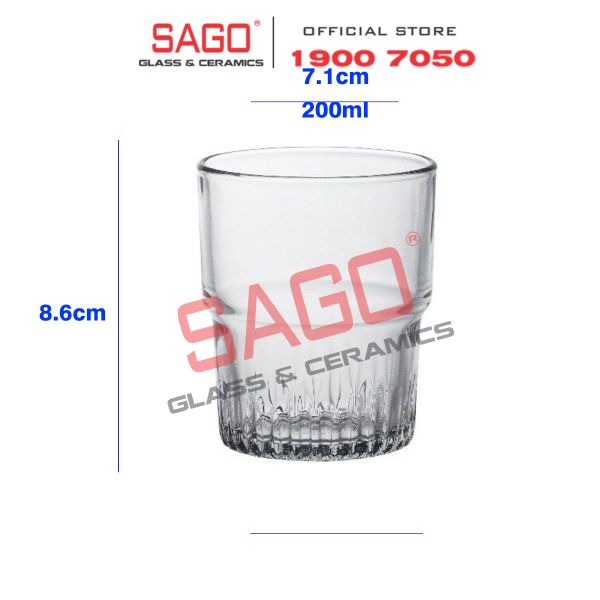  DURALEX D1014A - Ly Thủy Tinh Cường Lực Duralex Empilable Clear Glass 200ml | Nhập Khẩu Pháp 