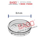  LG-755203(752) - Dĩa Lót Thủy Tinh Lucky Stellar Coaster 8.4cm | Nhập Khẩu Thái Lan 