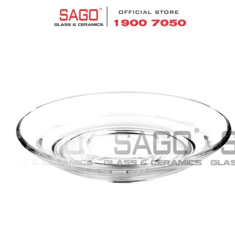  Ocean P02471 - Dĩa Thủy Tinh Ocean Caffe Saucer 14,5cm | Nhập Khẩu Thái Lan 