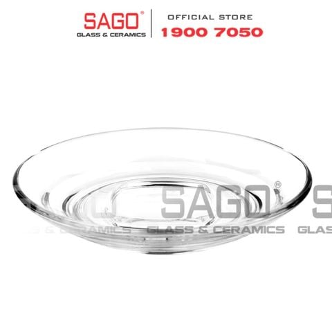  Ocean P02472 - Dĩa Thủy Tinh Ocean Caffe Saucer 12.0cm | Nhập Khẩu Thái Lan 