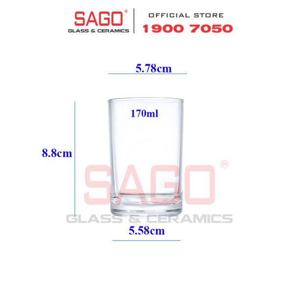  PG381 - Ly Thủy Tinh Prim Skyline Tumbler 170ml | Nhập Khẩu Thái Lan 