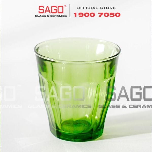  DURALEX D1027G - Ly Thủy Tinh Cường Lực Duralex Picardie Green Glass 250ml | Nhập Khẩu Pháp 