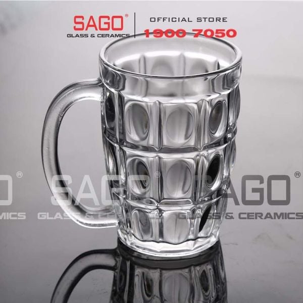  IMG MMTB14 - Ly Thủy Tinh IMG Thumb Block Mug 329ml | Thủy tinh nhập khẩu Indonesia 