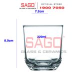  IMG MT92-8 - Ly Thủy Tinh IMG Silce Tumbler 225ml | Thủy tinh nhập khẩu Indonesia 