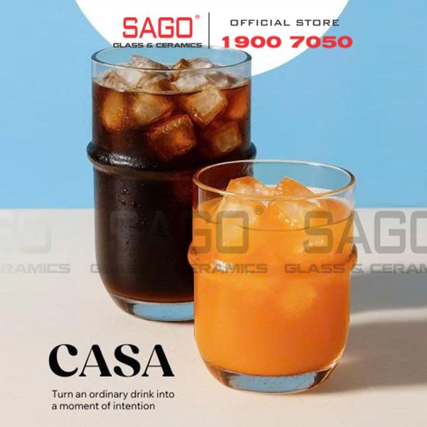  Ocean B25523 - Ly Thủy tinh Ocean Casa Long Drink 650ml | Nhập Khẩu Thái Lan 