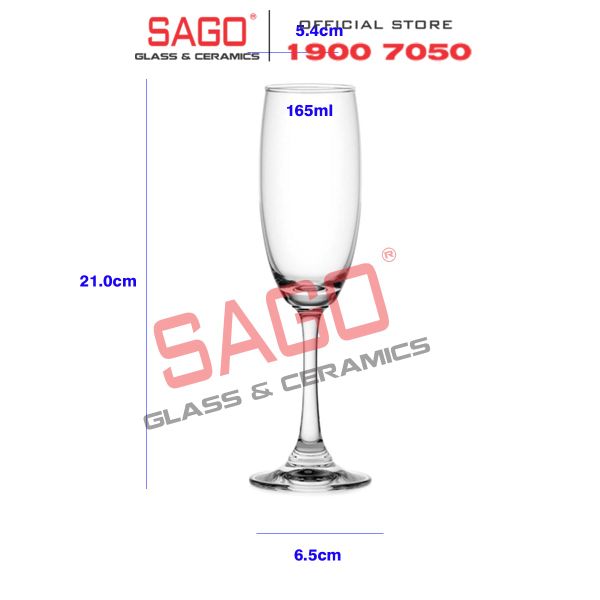  Ocean 1503F06 - Ly Thủy Tinh Ocean Duchess Flute Champagne 165ml | Nhập Khẩu Thái Lan 