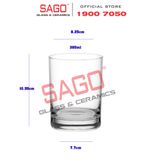  Ocean B00414 - Ly Thủy Tinh Ocean Sanmarino Glass 385ml | Nhập Khẩu Thái Lan 
