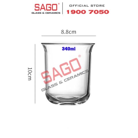  Ly Thủy Tinh INS Flared Tube Rock Glass 340ml | Thủy Tinh Cao Cấp 