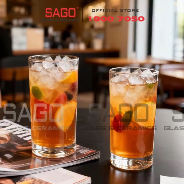  PG305 - Ly Thủy Tinh Prim Skyline Tumbler 250ml | Nhập Khẩu Thái Lan 