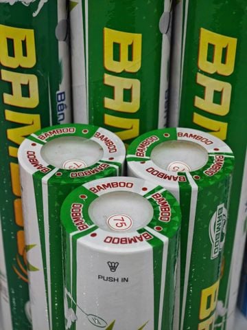  Quả Cầu Lông Bamboo Xanh Lá - Ống 12 Quả 