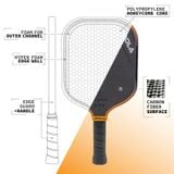  VỢT PICKLEBALL JOOLA COLLINS JOHNS SCORPEUS 3S 16mm 