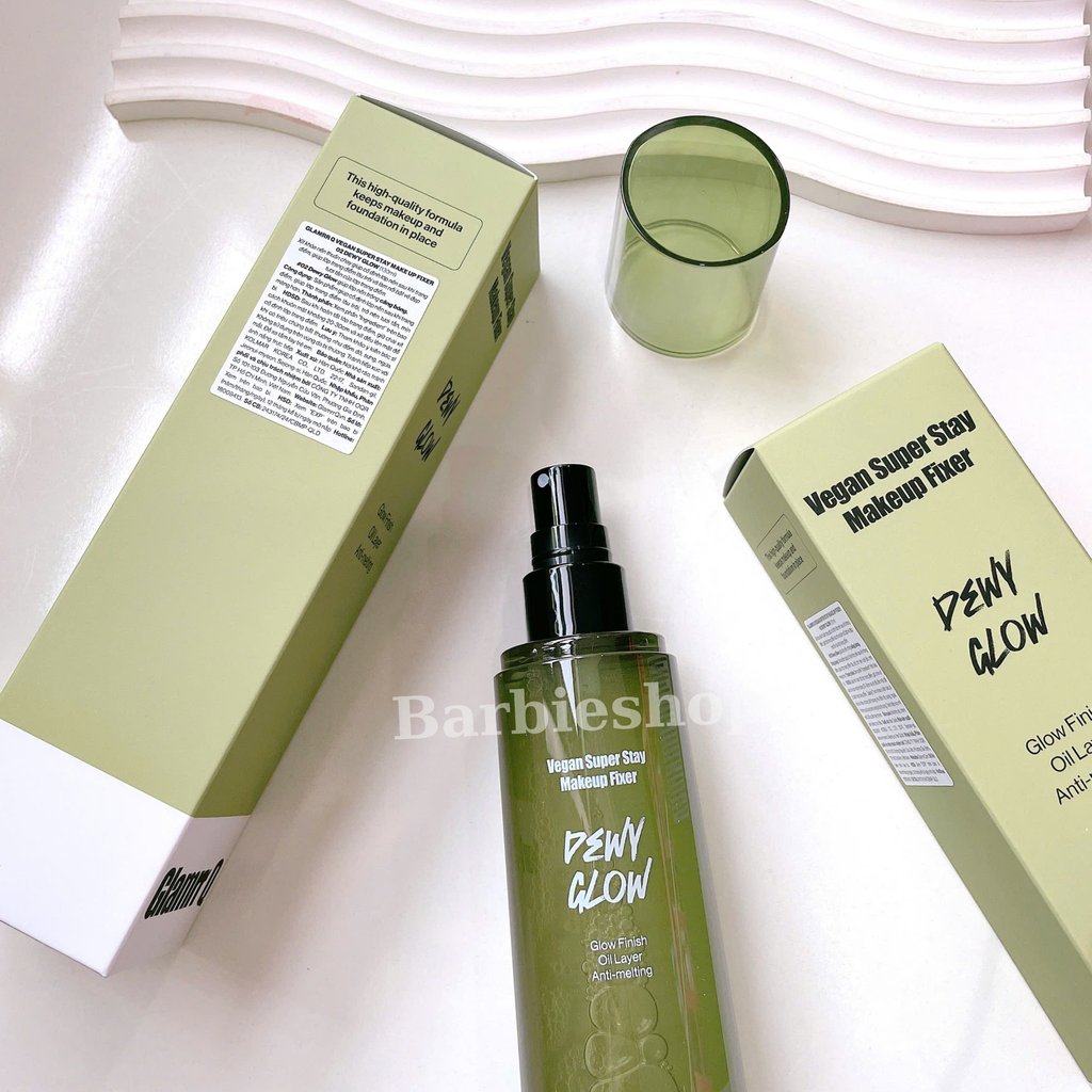 Xịt Khóa Nền Glamrr Q Vegan Super Stay Makeup Fixer 50ml-130m
