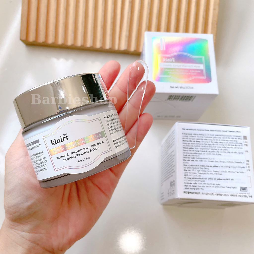 Mặt Nạ Ngủ Klairs Freshly Juiced Vitamin E Mask Dưỡng Ẩm Sáng Da 90g