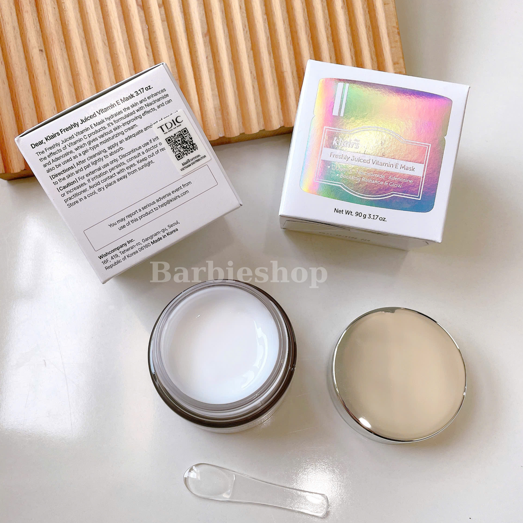 Mặt Nạ Ngủ Klairs Freshly Juiced Vitamin E Mask Dưỡng Ẩm Sáng Da 90g