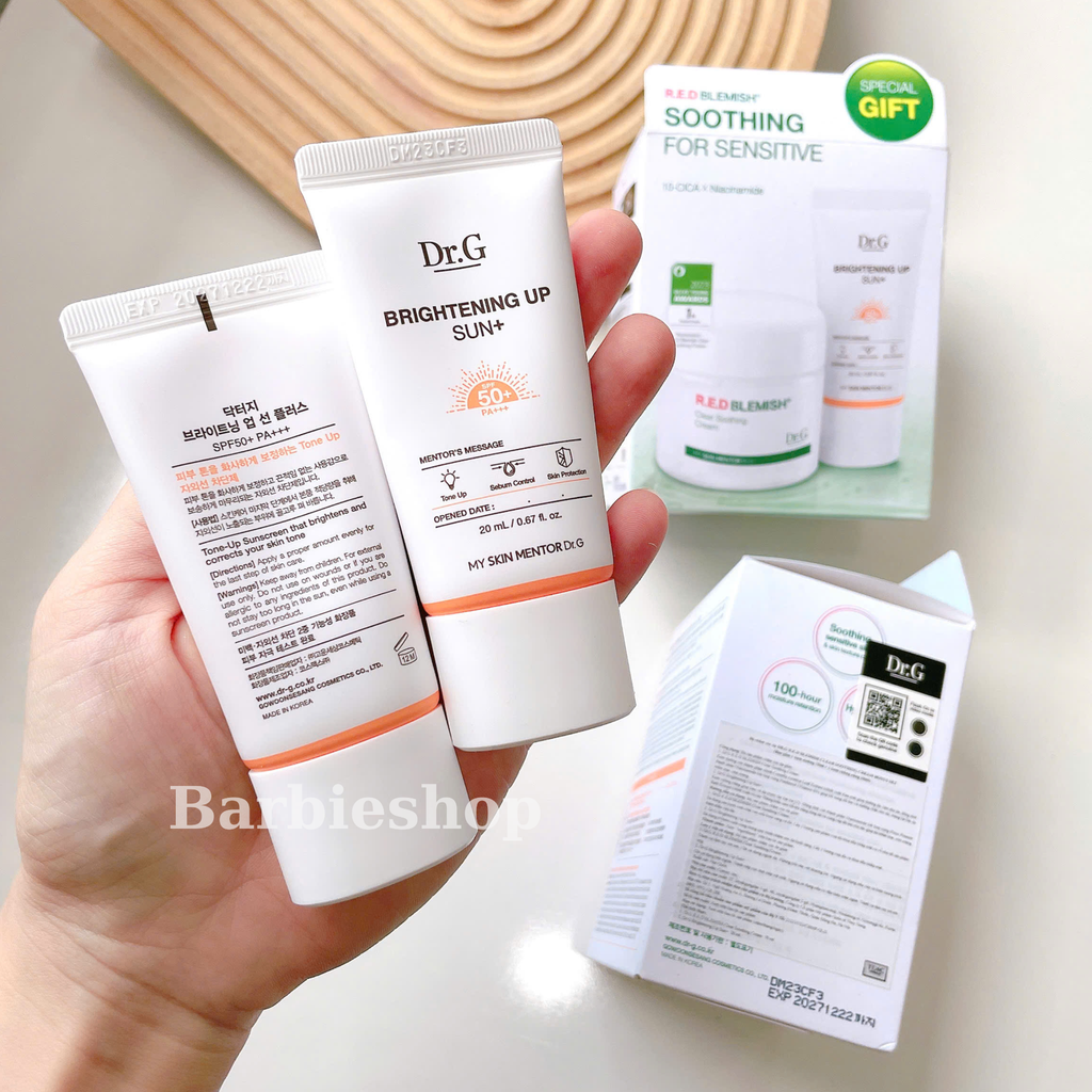 Bộ Đôi Dưỡng Da Dr.G Clear Soothing Cream Bonus Set (Tách Set)