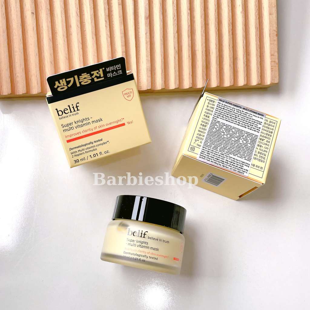 [ Tem LG ] Mặt Nạ Ngủ Belif Super Knights Multi Vitamin / Regenerating Night Mask 75ml