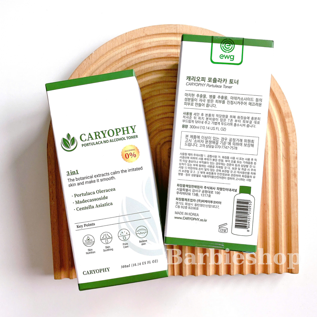 Nước Hoa Hồng Phục Hồi Da Caryophy Portulaca Toner 300ML