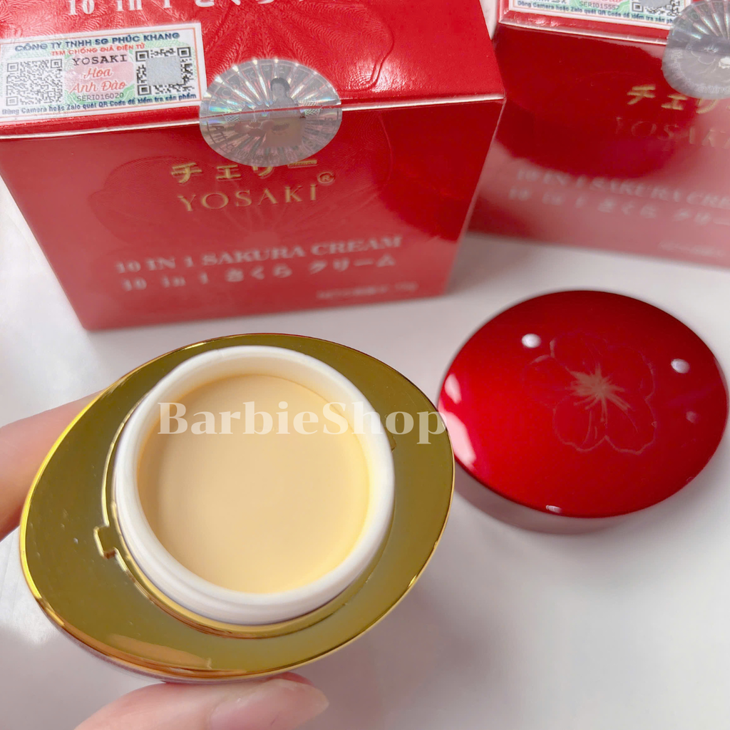 Kem Dưỡng Da Hoa Anh Đào 10 Tác Dụng Nhật Bản _15G