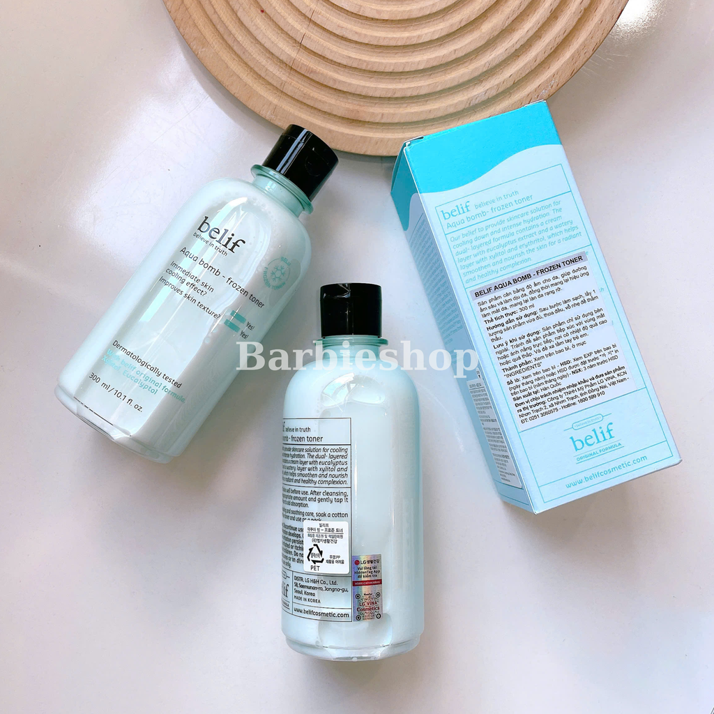 [ Tem LG ] Nước Hoa Hồng Belif Aqua Bomb Frozen 300ml - 52102572