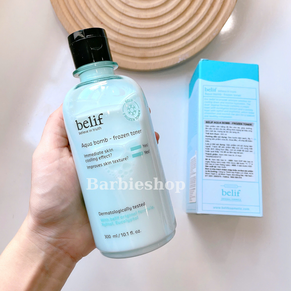 [ Tem LG ] Nước Hoa Hồng Belif Aqua Bomb Frozen 300ml - 52102572