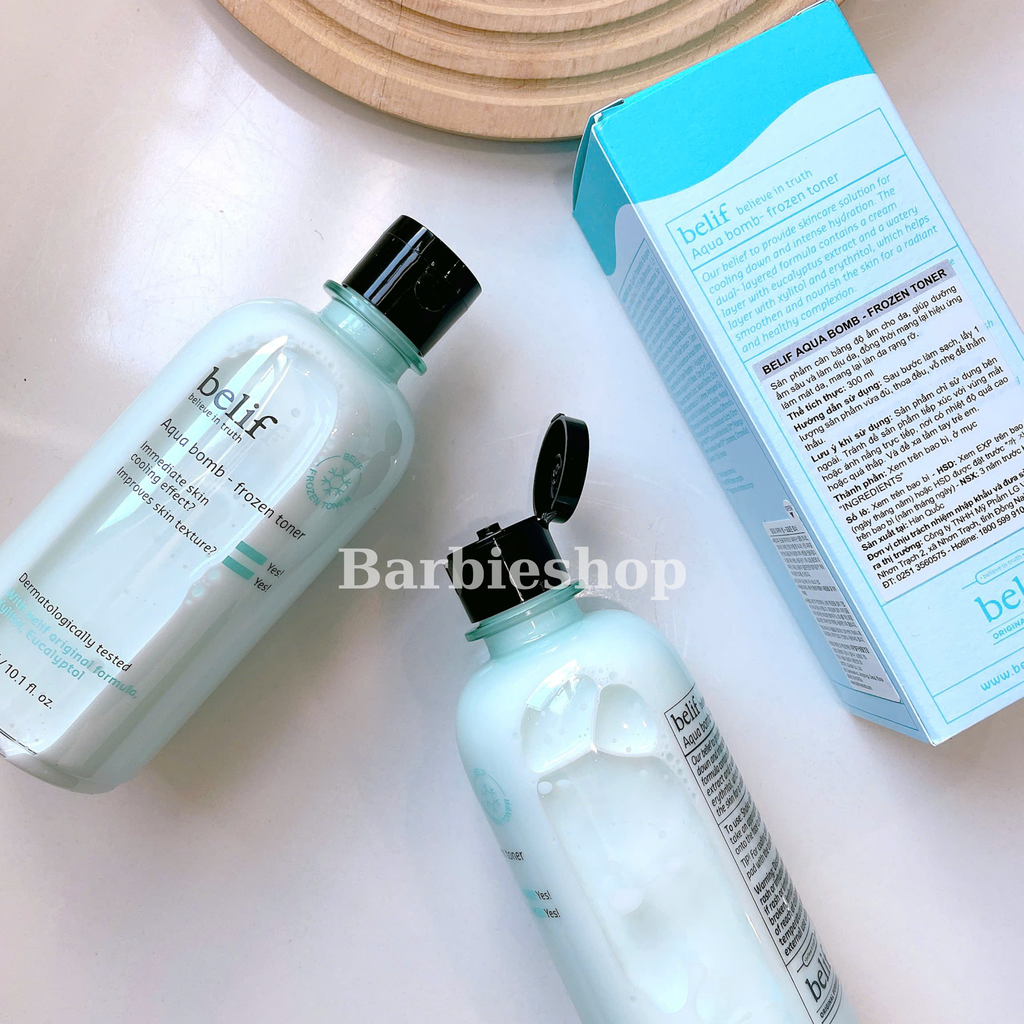 [ Tem LG ] Nước Hoa Hồng Belif Aqua Bomb Frozen 300ml - 52102572
