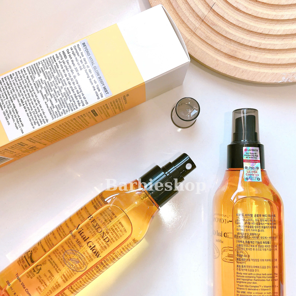[Tem LG] Xịt Dưỡng Thể Beyond Vital Glow Body Mist 200ml