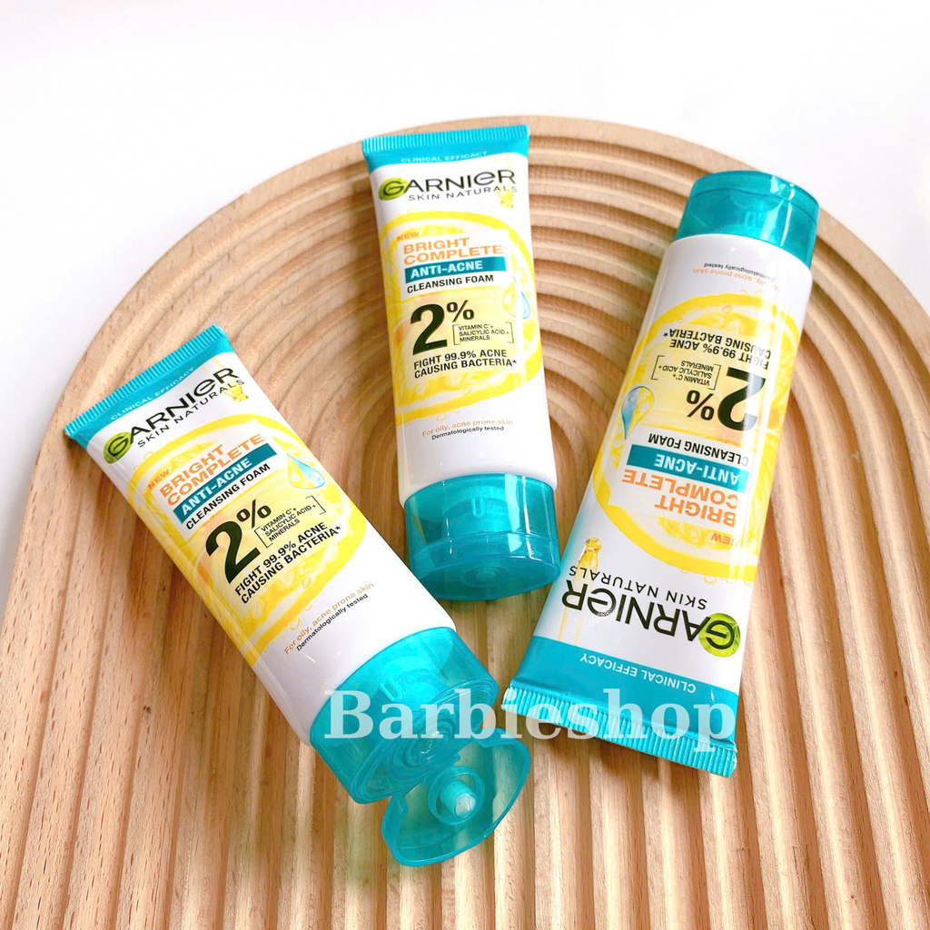 Sữa Rửa Mặt Tạo Bọt Hỗ Trợ Dưỡng Sáng Da Garnier Light Complete Brightening Whip Foam 50ML - 100ML