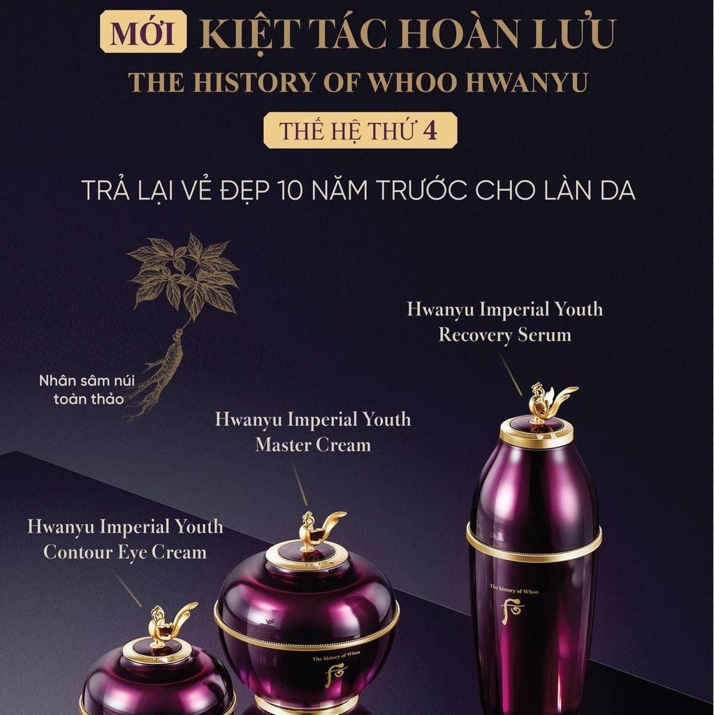 [ Tem LG ] Bộ Dưỡng Da Hoàn Lưu Cao Phục Hồi Trẻ Hóa Da The Whoo Hwanyu - 51106220