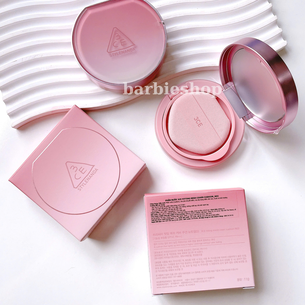 [NEW] Phấn Nước 3CE Fitting Mesh Cover Cushion 11g (KHÔNG KÈM LÕI REFILL)