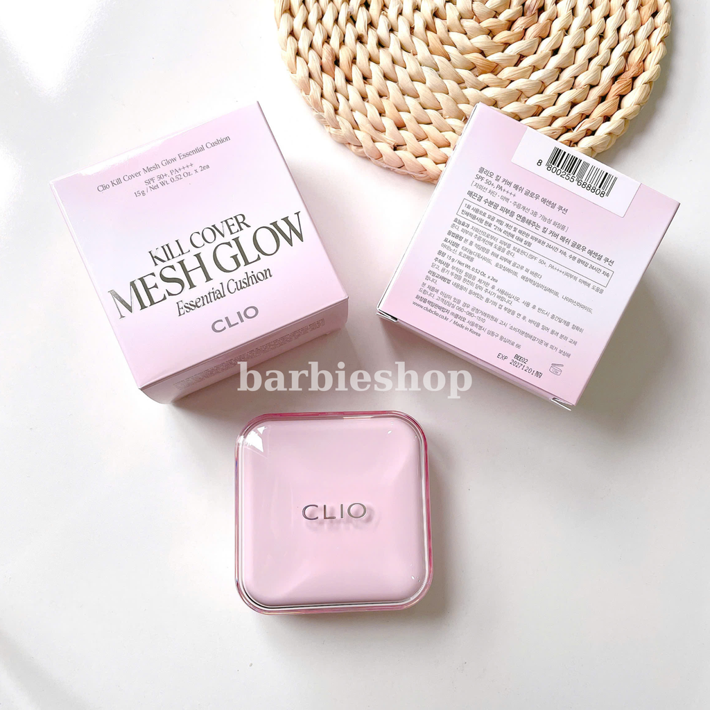 Phấn Nước Clio Kill Cover Mesh Glow Essential / Mesh Blur/ Founwear Cushion SPF50+ PA++++15g*2 ( NEW)