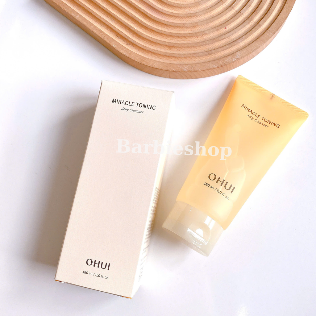 [ Tem LG ] Sữa Rửa Mặt Gel Ohui Miracle Toning Jelly Cleanser 180ml