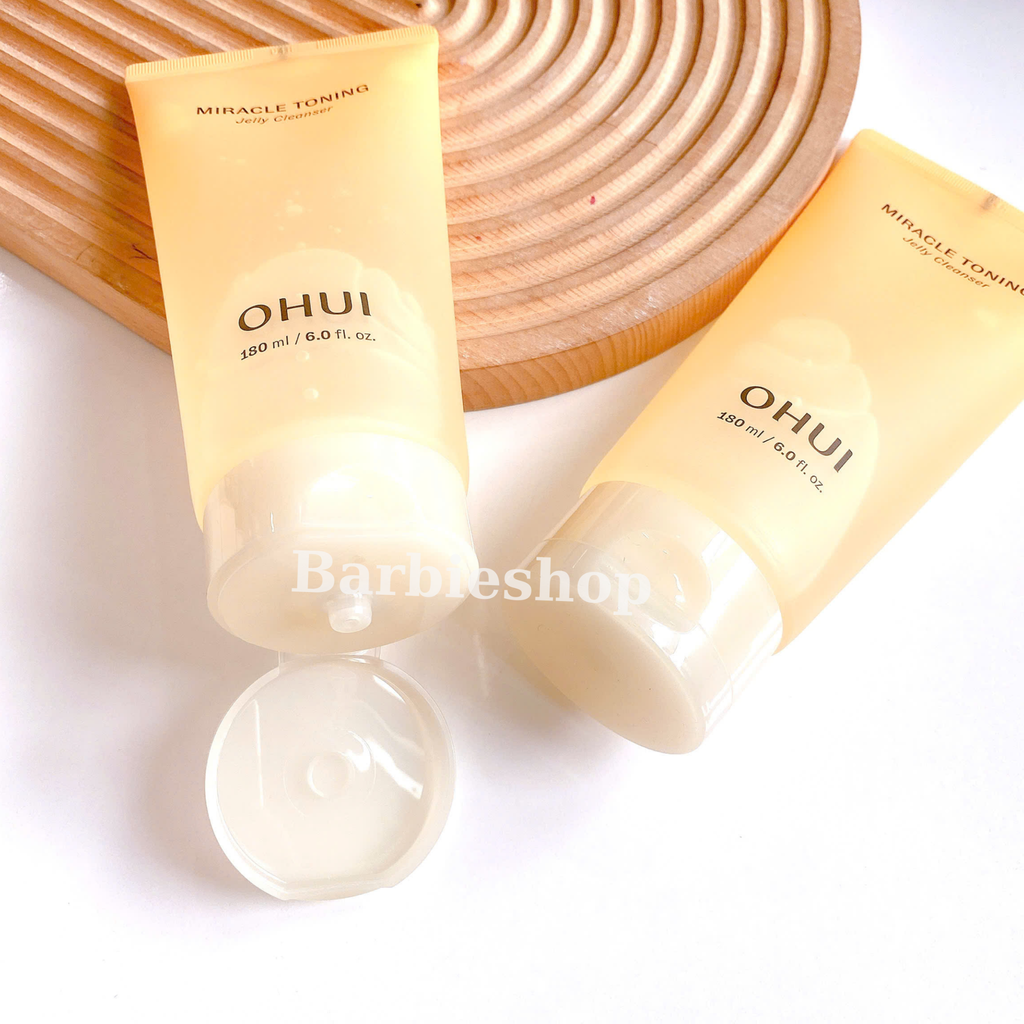 [ Tem LG ] Sữa Rửa Mặt Gel Ohui Miracle Toning Jelly Cleanser 180ml