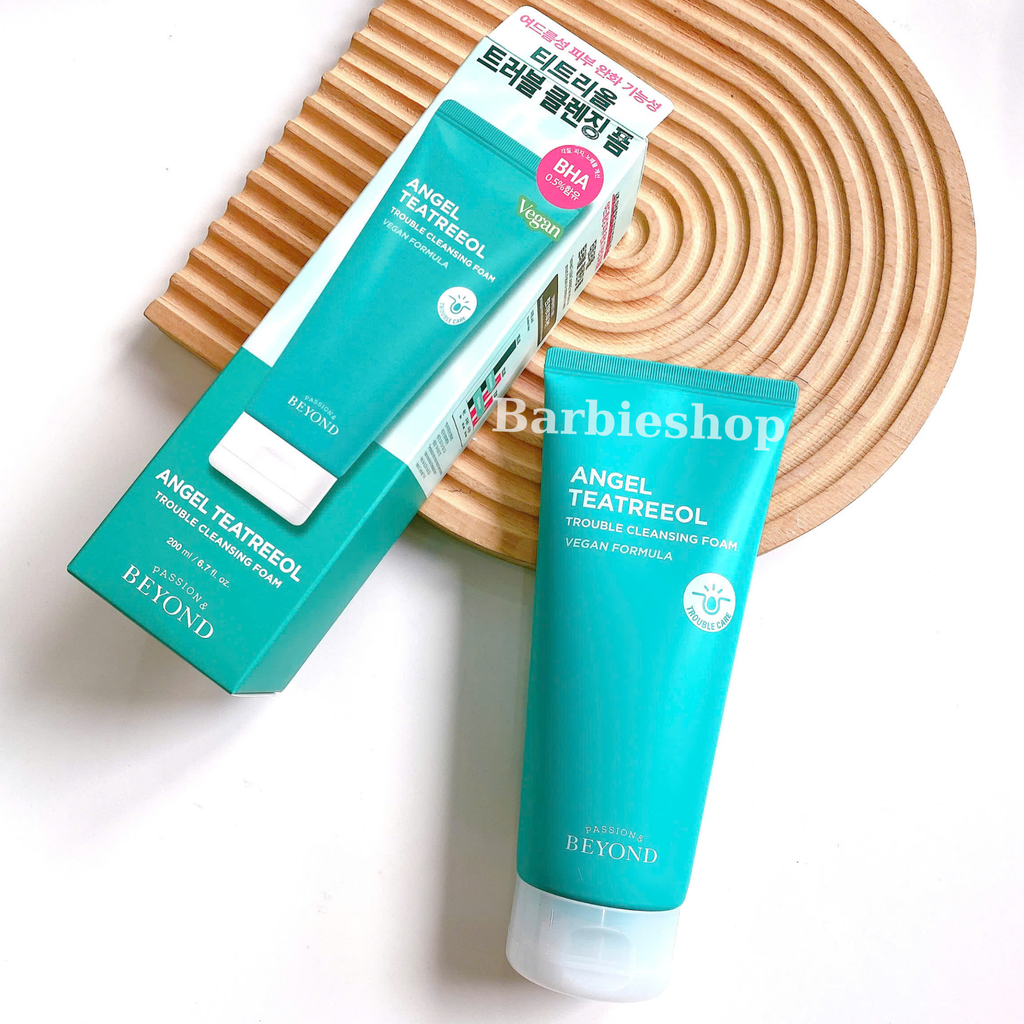 [ Tem LG ] Sữa Rửa Mặt Tràm Beyond Angel Teatreeol Cleansing Foam 200ml
