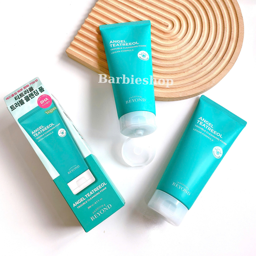 [ Tem LG ] Sữa Rửa Mặt Tràm Beyond Angel Teatreeol Cleansing Foam 200ml