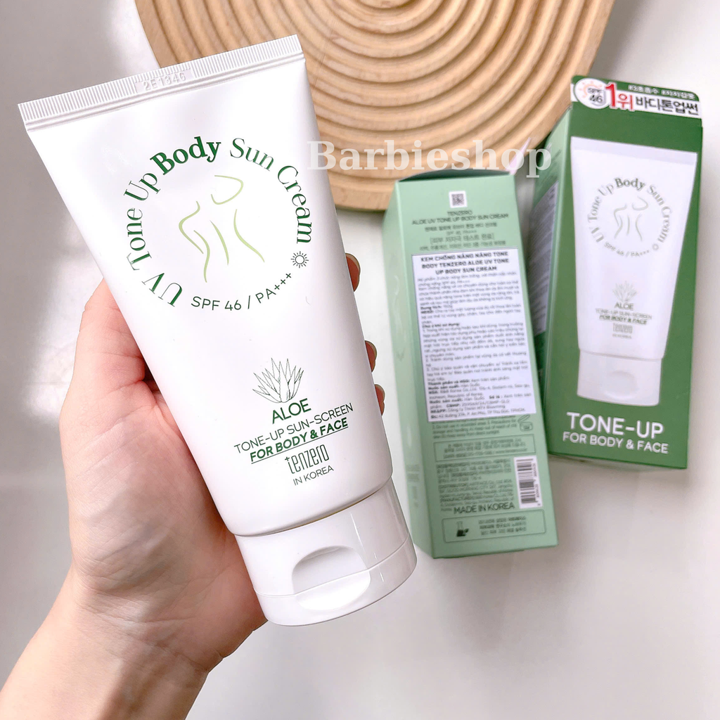 Kem chống nắng toàn thân Tenzero Aloe UV Tone-Up 150g (SPF 46 / PA + + +)