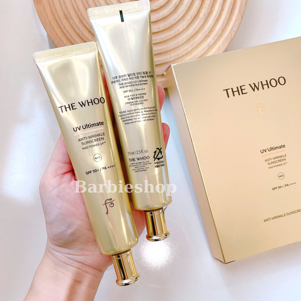 [ Tem LG ] Kem Chống Nắng Cải Thiện The History of Whoo Gongjinhyang Anti-Wrinkle UV Protective / Radiant White Tone Up Suncream SPF50+/PA++++