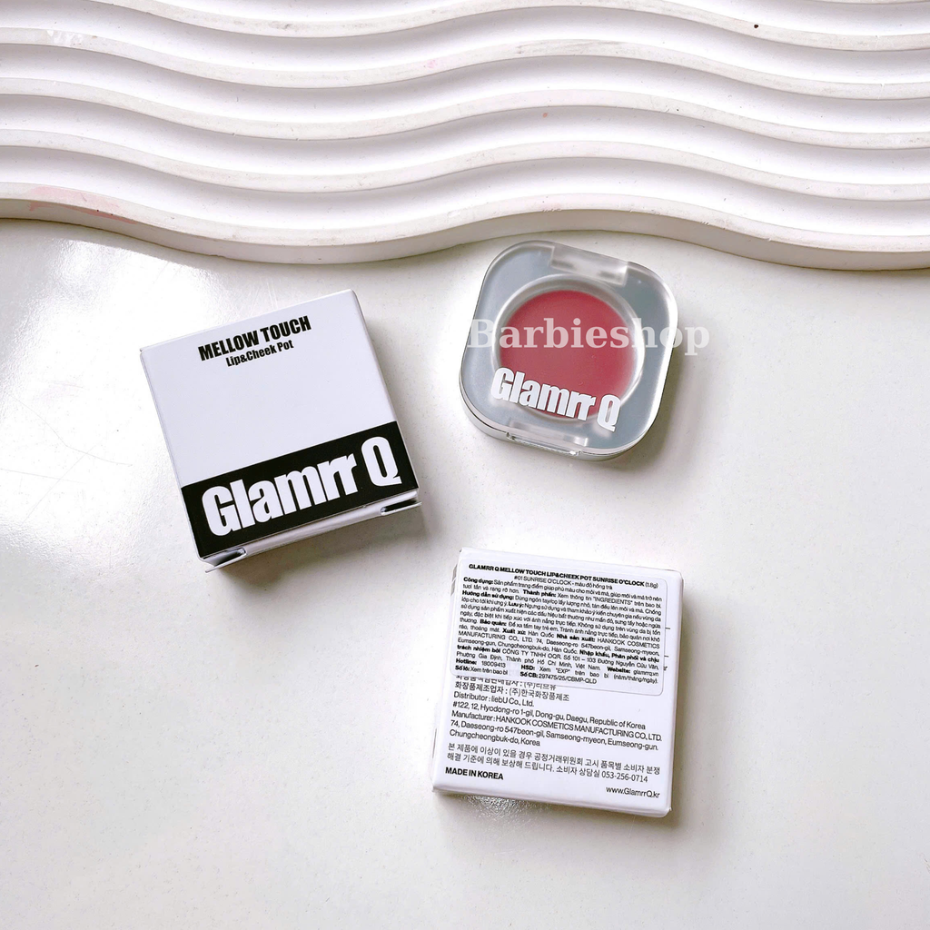 Má Hồng Kem Đa Năng Mắt Má Môi Mịn Lì Glamrr Q Mellow Touch Lip Cheek Pot 1.8g