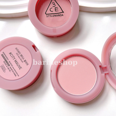Má Hồng 3CE Face Blush Đủ Màu Hộp Tròn - Nude Peach, Mono Pink, Rose Beige, Full Of Charm, Soft Salmon, Peach Splash, Pure Cake, City Mauve, Delectable, Kinda Shy