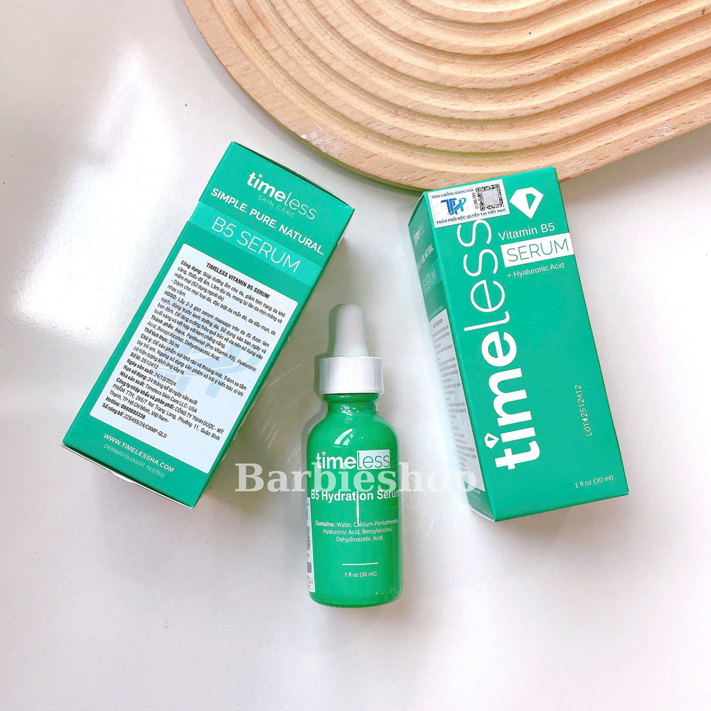 Serum Timeless Vitamin B5 Làm Dịu & Phục Hồi Da 30ml
