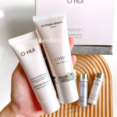Set Dưỡng Trắng Da Ohui Extreme White MelaToning Dark Spot Ampoule Essence - Cream 2pcs Special Set